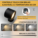 Arandela de Parede LED Dupla com Controle