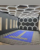 Luminária LED Hexagonal pra Garagem e Ambientes
