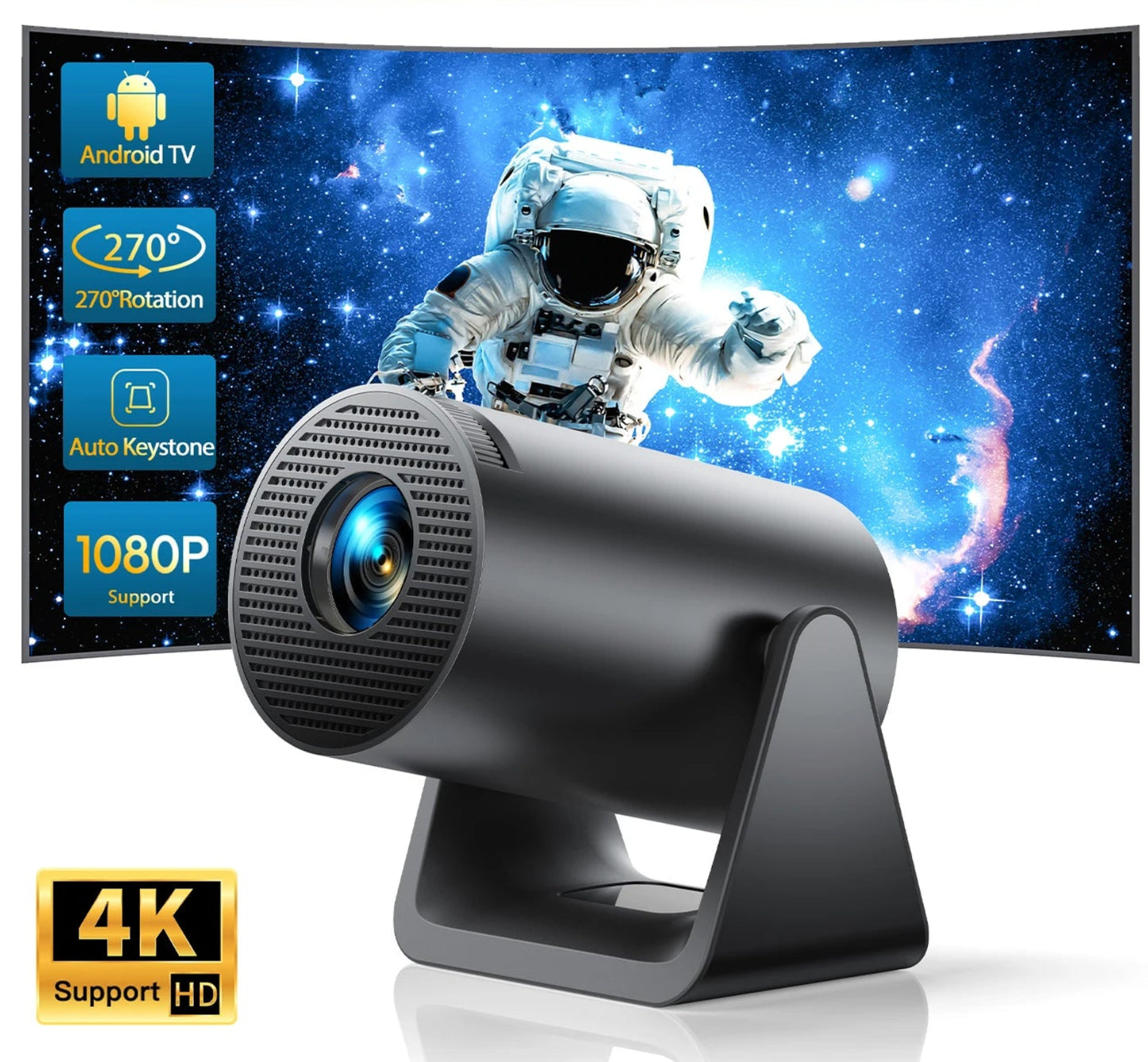 Mini Projetor Portatil Wimius L1 1080p Wifi Bluetooth