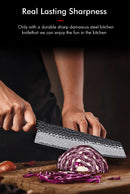 Faca Kiritsuke Japonesa Aço Damasco
