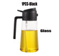 2in1 Glass Oil Spray Kitchen Oils Sprayer Spray Oil Sprayer BBQ Kitchen Baking for BBQ Air Fryer Salad Steak Kitchen Supplies