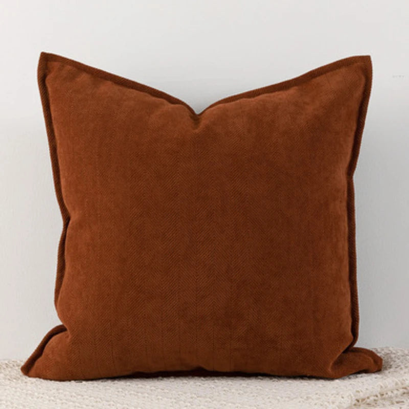 Stylish Nordic Throw Pillow Covers Thickened Chenille Fabric, 45x45 50x50 60x60 65x65cm, Perfect For Modern Living Spaces