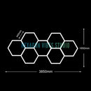 Luminária LED Hexagonal pra Garagem e Ambientes