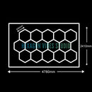 Luminária LED Hexagonal pra Garagem e Ambientes