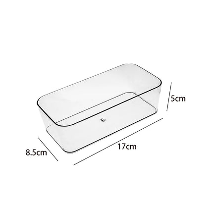 Transparent Plastic Storage Box Without Cover Unlimited Desk Drawer Organizers Makeup Transparent Storage Bins Various Size