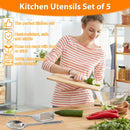 Kit de Utensílios de Cozinha Inox (5 Peças)
