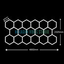 Luminária LED Hexagonal pra Garagem e Ambientes