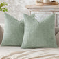 2pcs 45x45cm Luxury Chenille Pillow Cover Cross Woven Textured Sofa Cushion Soft Solid Color All-Season Home Decor Modern