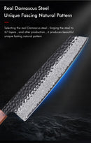 Faca Kiritsuke Japonesa Aço Damasco