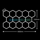 Luminária LED Hexagonal pra Garagem e Ambientes