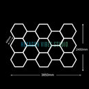 Luminária LED Hexagonal pra Garagem e Ambientes