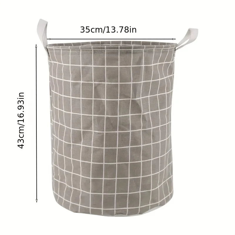 Cesto Organizador Dobrável Impermeável para Roupas Sujas, Brinquedos e Lavanderia.
