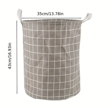 Cesto Organizador Dobrável Impermeável para Roupas Sujas, Brinquedos e Lavanderia.