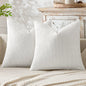 2pcs 45x45cm Luxury Chenille Pillow Cover Cross Woven Textured Sofa Cushion Soft Solid Color All-Season Home Decor Modern