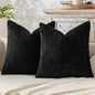 2pcs 45x45cm Luxury Chenille Pillow Cover Cross Woven Textured Sofa Cushion Soft Solid Color All-Season Home Decor Modern