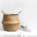 Cesto de Fibra Natural pra Plantas e Organização
