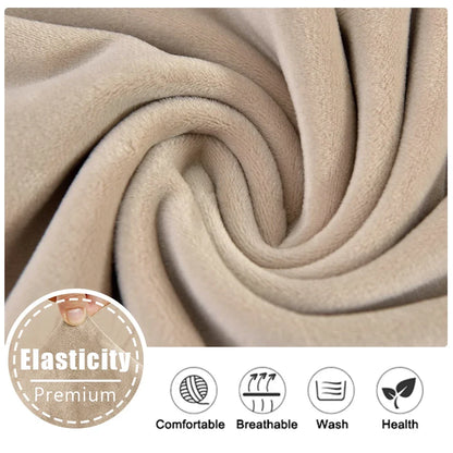 Super Soft Velvet Sofa Seat Cushion Cover For Living Room Thick Plush Sofa Covers Stretch L Shape Corner Armchair Sofa Slipcover