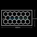 Luminária LED Hexagonal pra Garagem e Ambientes