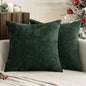 2pcs 45x45cm Luxury Chenille Pillow Cover Cross Woven Textured Sofa Cushion Soft Solid Color All-Season Home Decor Modern