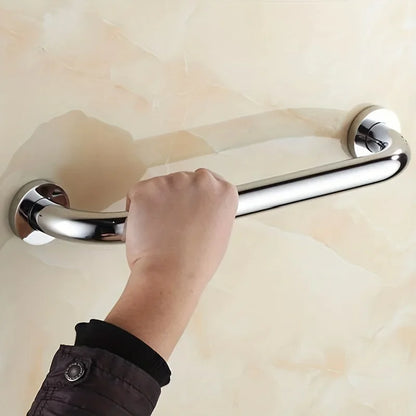 Barra de Apoio de Segurança em Aço Inox 304 para Banheiro | Acessibilidade, Estabilidade e Proteção Contra Quedas