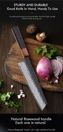 Faca Kiritsuke Japonesa Aço Damasco