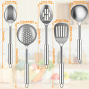 Kit de Utensílios de Cozinha Inox (5 Peças)