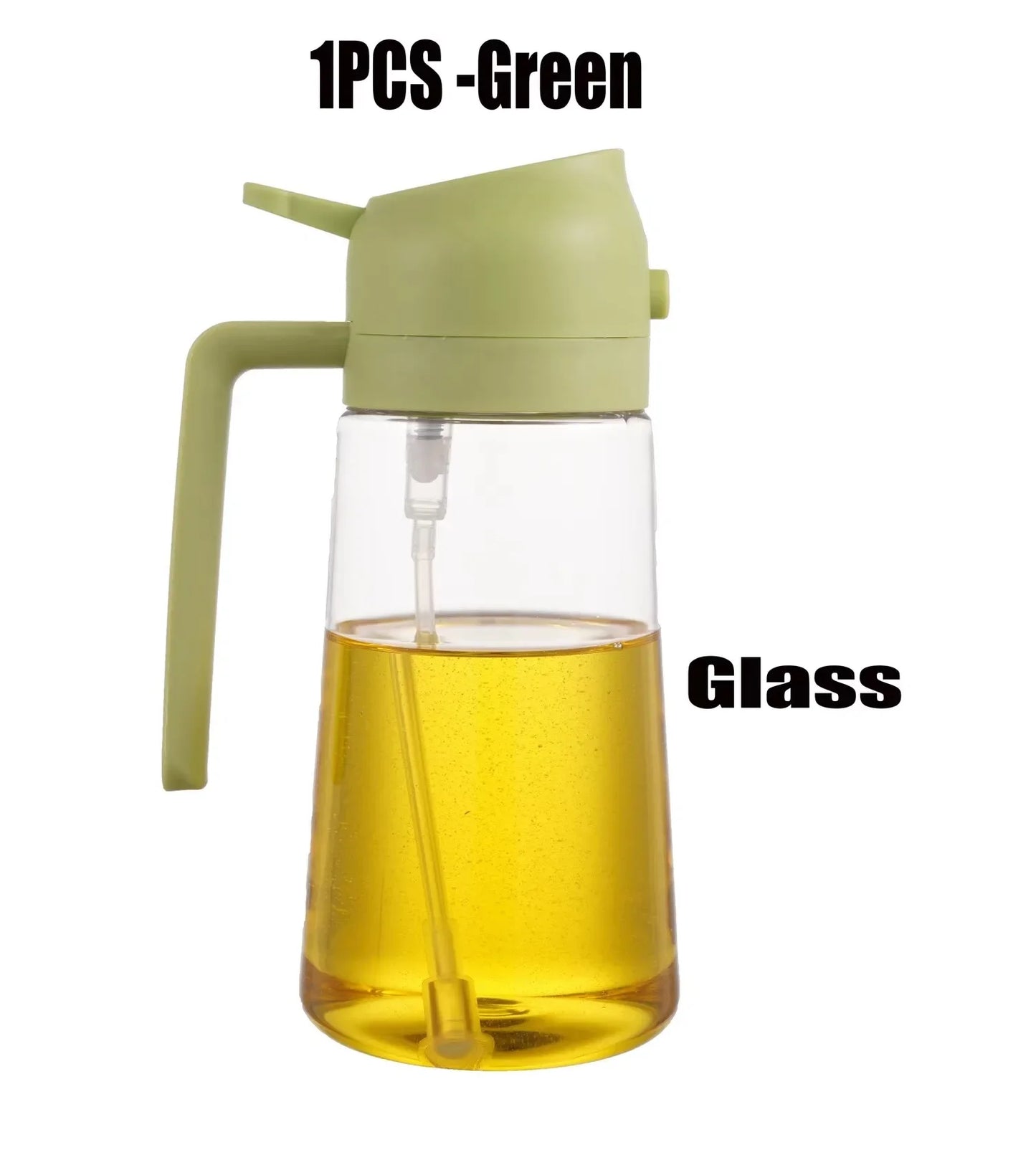 2in1 Glass Oil Spray Kitchen Oils Sprayer Spray Oil Sprayer BBQ Kitchen Baking for BBQ Air Fryer Salad Steak Kitchen Supplies