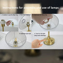 Luminária de Mesa em Tecido Recarregável