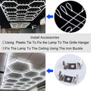 Luminária LED Hexagonal pra Garagem e Ambientes