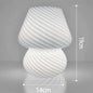 Mushroom LED Glass Table Lamp USB Dimming For Home Study Desk Atmosphere Light Bedroom Bedside Decoration Night Light Table Lamp