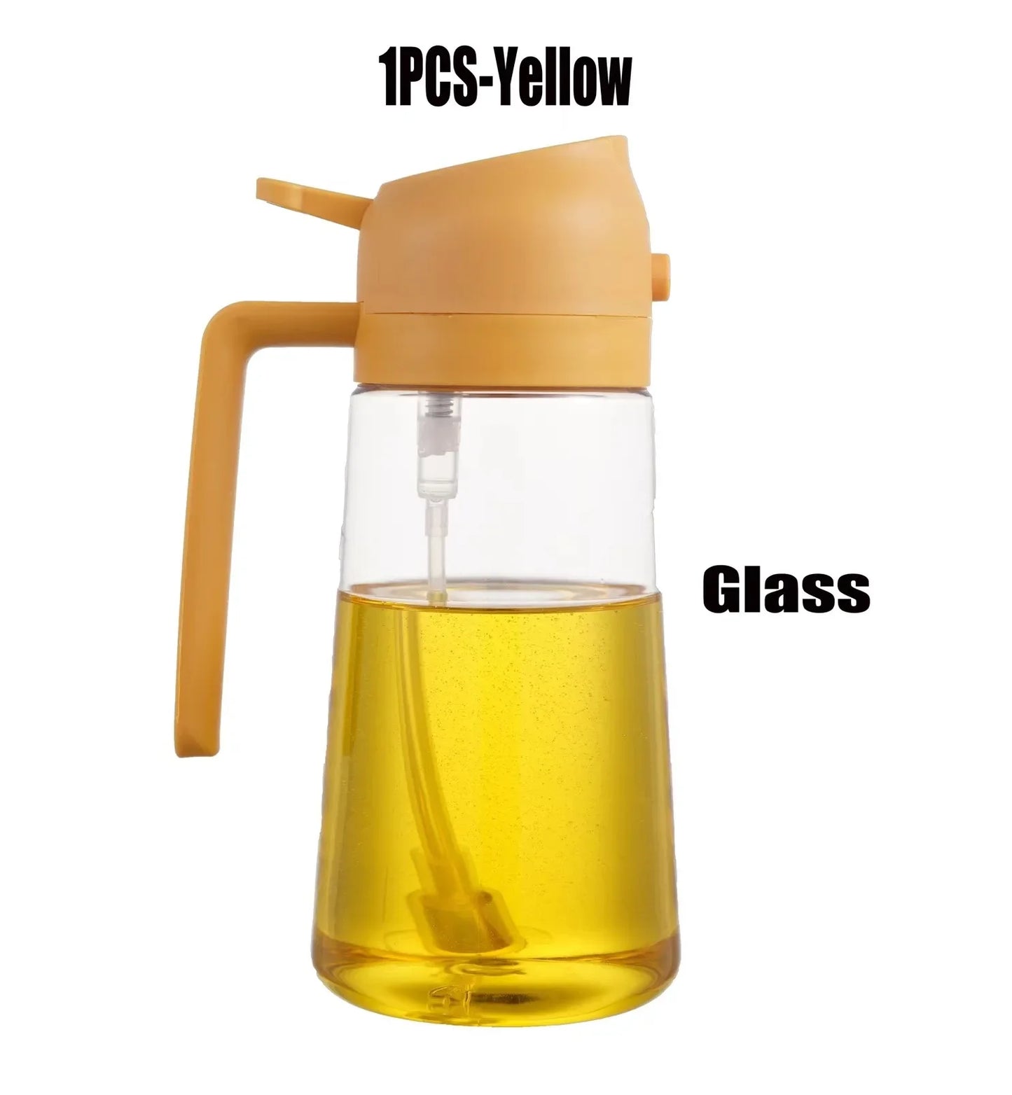 2in1 Glass Oil Spray Kitchen Oils Sprayer Spray Oil Sprayer BBQ Kitchen Baking for BBQ Air Fryer Salad Steak Kitchen Supplies