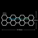 Luminária LED Hexagonal pra Garagem e Ambientes