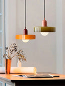 Lustre Bauhaus em Vidro Nórdico