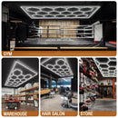 Luminária LED Hexagonal pra Garagem e Ambientes