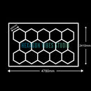 Luminária LED Hexagonal pra Garagem e Ambientes