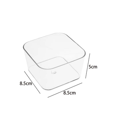 Transparent Plastic Storage Box Without Cover Unlimited Desk Drawer Organizers Makeup Transparent Storage Bins Various Size