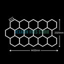 Luminária LED Hexagonal pra Garagem e Ambientes
