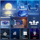 Projetor Portátil 8K com Android e WiFi