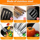 Kit de Utensílios de Cozinha Inox (5 Peças)
