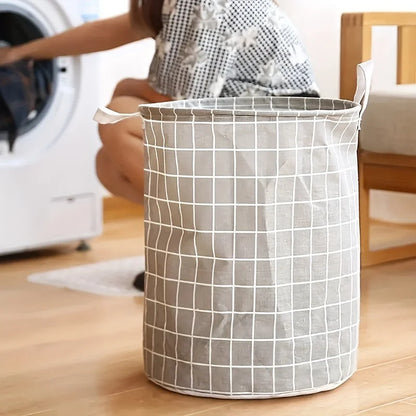 Cesto Organizador Dobrável Impermeável para Roupas Sujas, Brinquedos e Lavanderia.