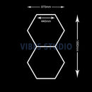 Luminária LED Hexagonal pra Garagem e Ambientes