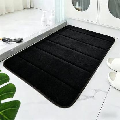Quick Dry Super Absorbent Bathroom Rug Memory Foam Non-slip Bath Mat Shower Doormat Toilet Mat