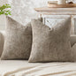 2pcs 45x45cm Luxury Chenille Pillow Cover Cross Woven Textured Sofa Cushion Soft Solid Color All-Season Home Decor Modern