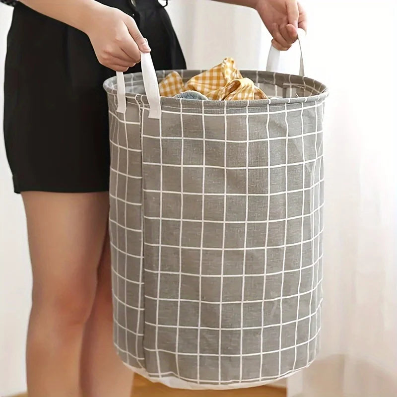 Cesto Organizador Dobrável Impermeável para Roupas Sujas, Brinquedos e Lavanderia.