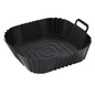 1pc of 22cm silicone air fryer oven baking plate pizza fried chicken silicone basket reusable air fryer liner accessory